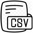 Csv separados por vírgula  Ícone