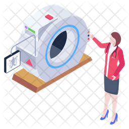 Ct Scan Icon - Download in Isometric Style