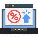 Ctr Click Through Rate Advertising Icon