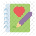 Cuaderno Diario Amor Icono