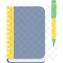 Cuaderno Cuaderno Boligrafo Icono