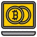 Bitcoin Cuaderno Banco Icono