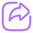 Cuadrado Adelante Icono Web Icono De Mensaje Icono