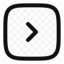 Flecha Alternativa Cuadrada Hacia La Derecha Flecha Alternativa Redonda Hacia La Derecha Flecha Hacia La Derecha Icono