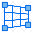 Grid Ancla Diseno Icono