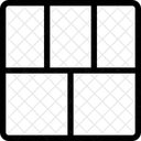 Rejilla inferior de doble columna  Icono