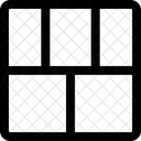 Rejilla inferior de doble columna  Icono