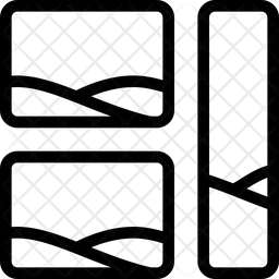 Cuadrícula de imágenes de la columna derecha  Icono