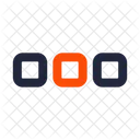 Cuadricula Horizontal Menu Icono De Interfaz De Usuario Icono