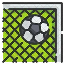 Cuadro De Porteria Objetivo Futbol Icono