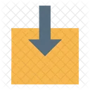 Cuadro Fuera Flecha Icono