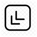 Doble Chevron Cuadro Inferior Izquierdo Chevron Angulo Icon