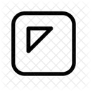 Triangulo Derecho Cuadro Superior Izquierdo Arriba Izquierda Arriba Izquierda Icono