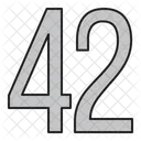 Numeros Dias 42 Icono