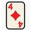 Cuatro de diamantes  Icon