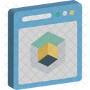 Cube Graphic Designing Model Icon