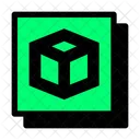 Cube 3 D Brutal Icon