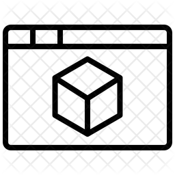 Cube Icon - Download in Line Style