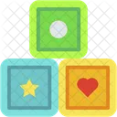Cube Kids Game Geometrical Shape Icon