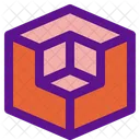 Cube Cut Icon