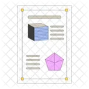 Figure Cubique Forme Pentagonale Geometrie Mathematique Icône