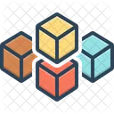 Cube Graphic Of Squares  Icon