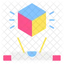 Cube Hologram Cube Projection Hologram Icon