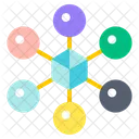 Cube Network Geometry Grid Icon
