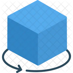Cube Rotation  Icon