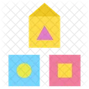 Kids Kid And Baby Cubes Icon
