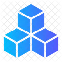 3 D Cubes Geometry Icon