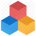 Boxes Cube Colored Icon