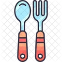 Cubiertos Bebe Comer Icono