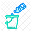 Cubo Lejia Limpio Icono