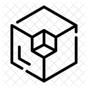 3 D Cubo Geometria Ícone