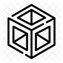 3 D Cubo Geometria Ícone