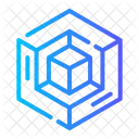 3 D Cubo Geometria Ícone