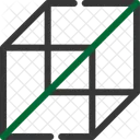 3 D Cubo Tres Ícone