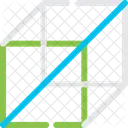 3 D Cubo Tres Ícone