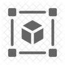 D Cubo Geometria Ícone