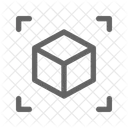 D Cubo Impressao Ícone