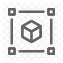 D Cubo Geometria Ícone