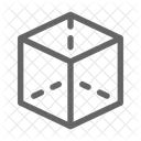 D Cubo Geometrico Ícone