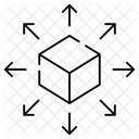 Modulo 3 D Cubo 3 D Animacao 3 D Ícone