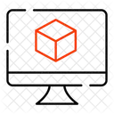 Modulo 3 D Cubo 3 D Animacao 3 D Ícone