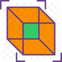 Cubo Diseno Tridimensional Icono