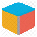 Cubo Forma Caja Icono