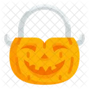 Cubo de calabaza  Icono