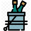 Champan Vino Espumoso Bebida Celebracion Brindis Botella Burbujeante Bodega Icono