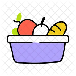 Cubo de comida  Icono